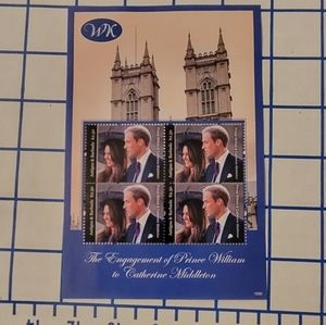 2@$25 Kate and William pre-wedding stamps